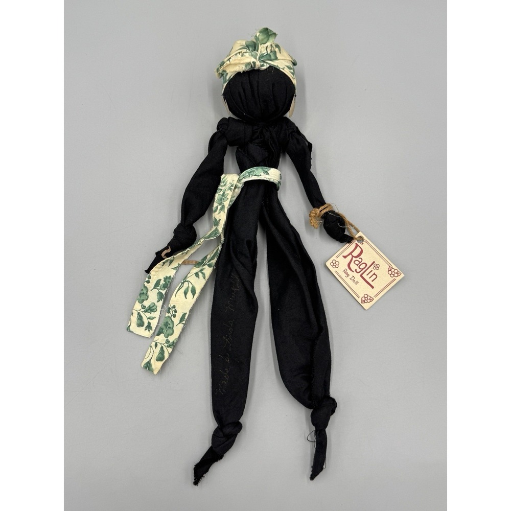 Handmade Folk Raglin Rag Doll Ragdoll By Linda Murphy 12" Tall Lightweight